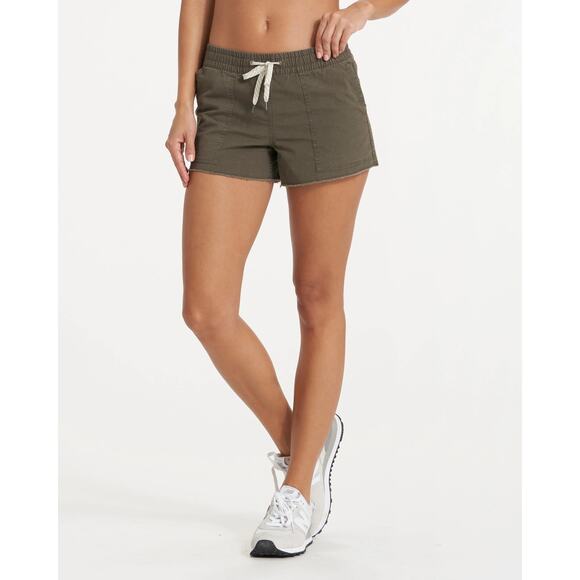 [Vuori] Dark Oregano Green Duraterra Vintage Ripstop Shorts Raw Hem Sz Medium M - Picture 1 of 11